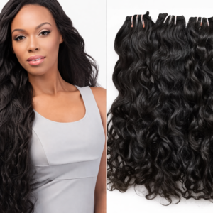 Indian Natural Wavy Hair Bundles (100% Human Hair)